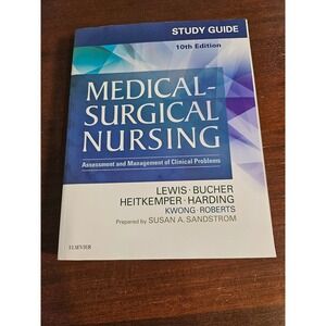 Elsevier Medical-Surgical Nursing Study Guide 10th Edition Blue Lewis Bucher